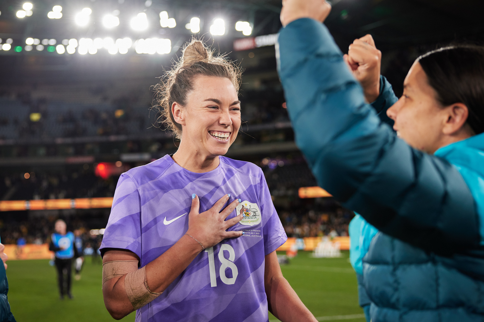 Mackenzie Arnold and Sam Kerr