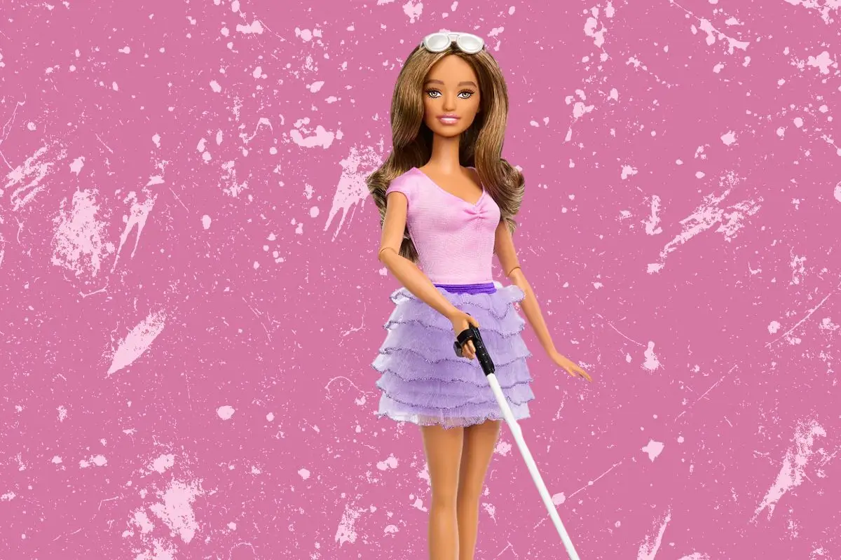 Blind Barbie doll