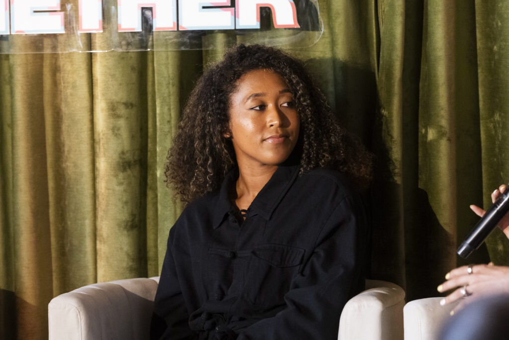 Naomi Osaka speaks opens about about mental health at an exclusive event in Melbourne with Maybelline.