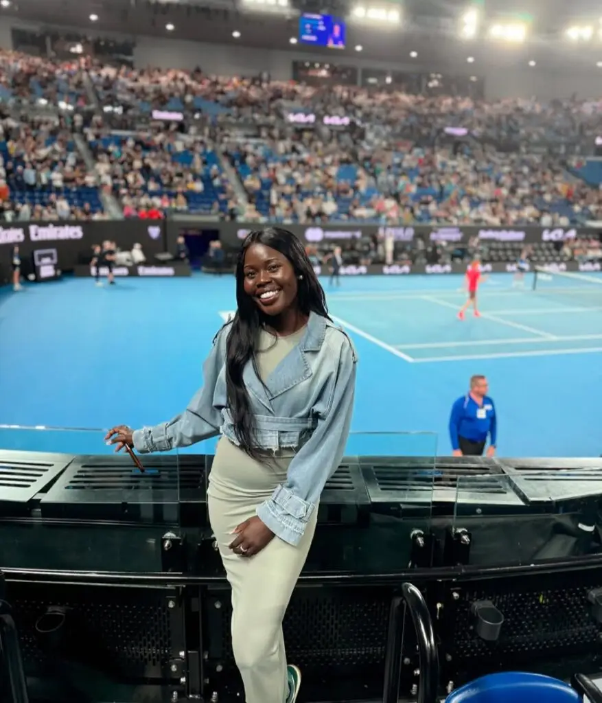 Akec Makur Chuot at the Australian Open