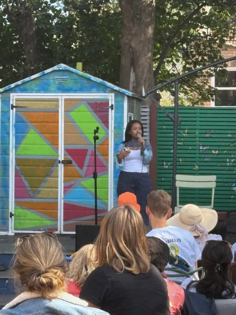 Arie David performing at Strangers On A Patio; London, UK
